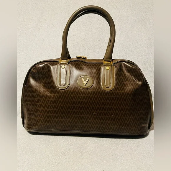 Mario Valentino Monogram Leather Handbag - Picture 13 of 13